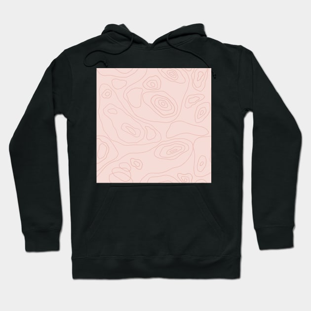 Pink Topography Pattern Hoodie by StylishTayla